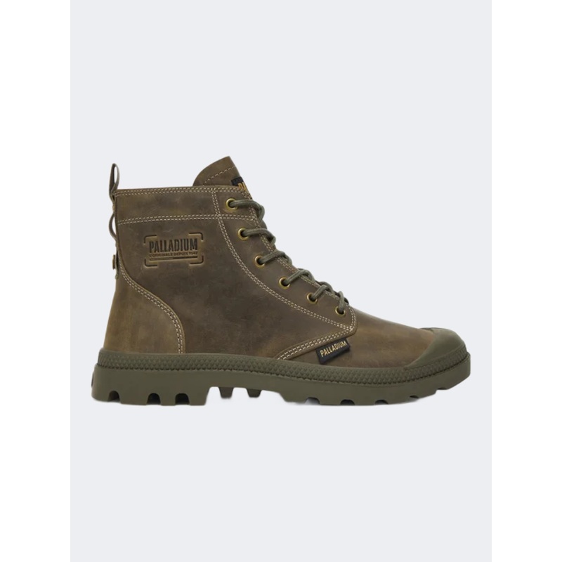 Palladium Pampa Zip Lth Legacy Men Lifestyle Shoes Dusky Green