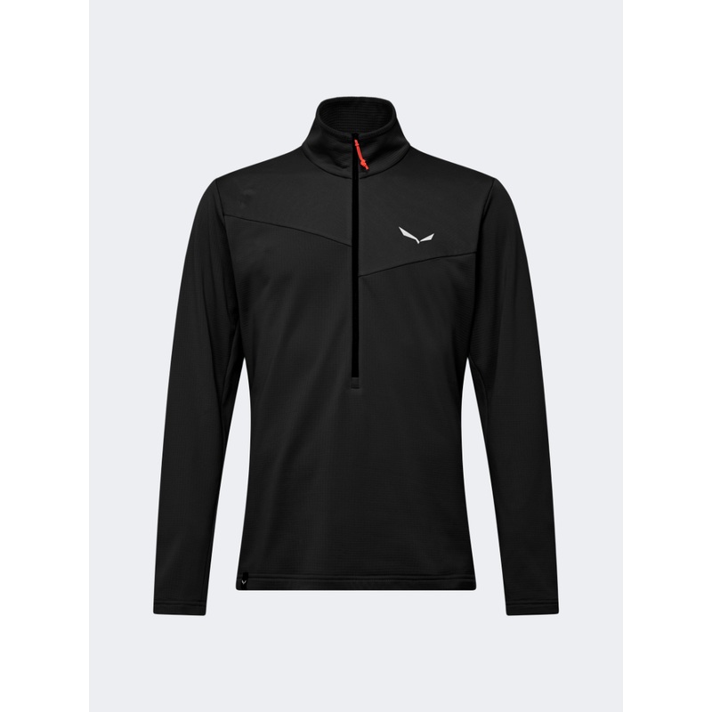 Salewa Puez Cammino Polarlite Half-Zip Men Hiking Jacket Black Out