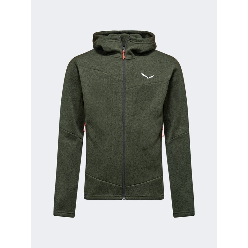 Salewa Puez Rocca Hooded Men Hiking Jacket Dark Olive