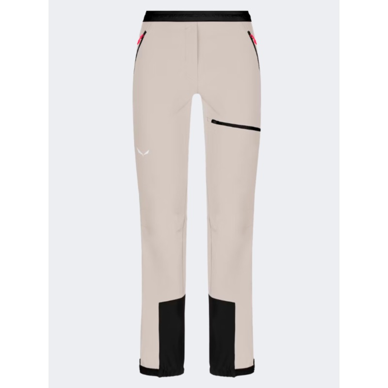 Salewa Sella Durastretch Light Women Skiing Pant Beige Oatmeal