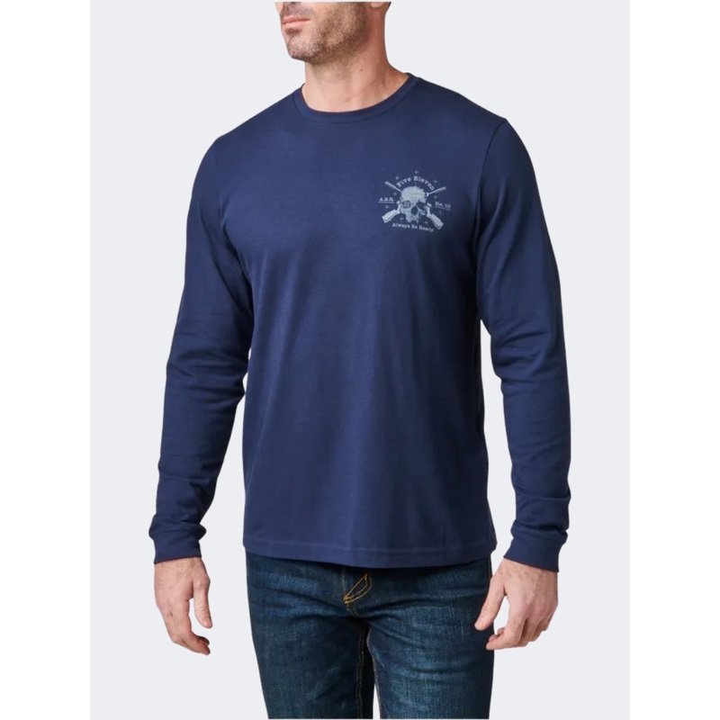 5-11 Quiet Warrior Men Tactical Long Sleeve Pacific Navy