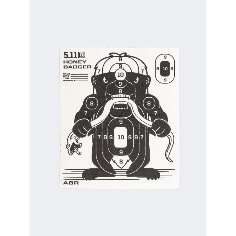 5-11 Target Badger Tactical Patches, Tags And Stickers Black/White