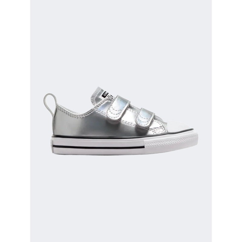 Converse Chuck Taylor All Star Infant-Girls Lifestyle Shoes Silver