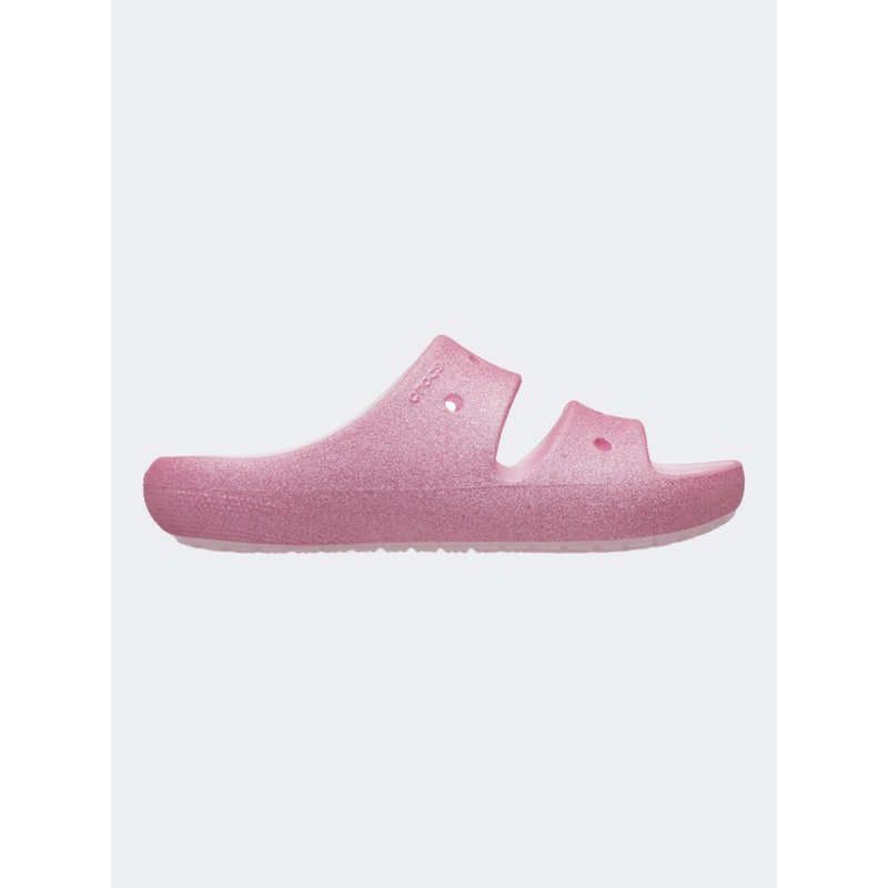 Crocs Classic Glitter V2 Kids Lifestyle Sandal Pink Milk