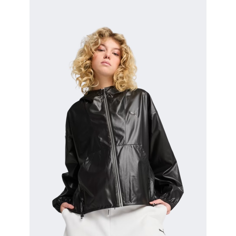 Puma Ess Oversized Wind Wardrobe Women Lifestyle Jacket Black