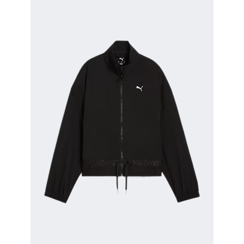 Puma Lace Woven Women Training Jacket Black