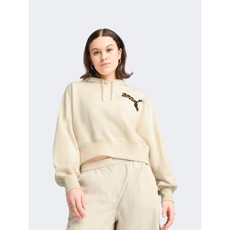Puma Leo Luxe Women Lifestyle Hoody Alpine Snow