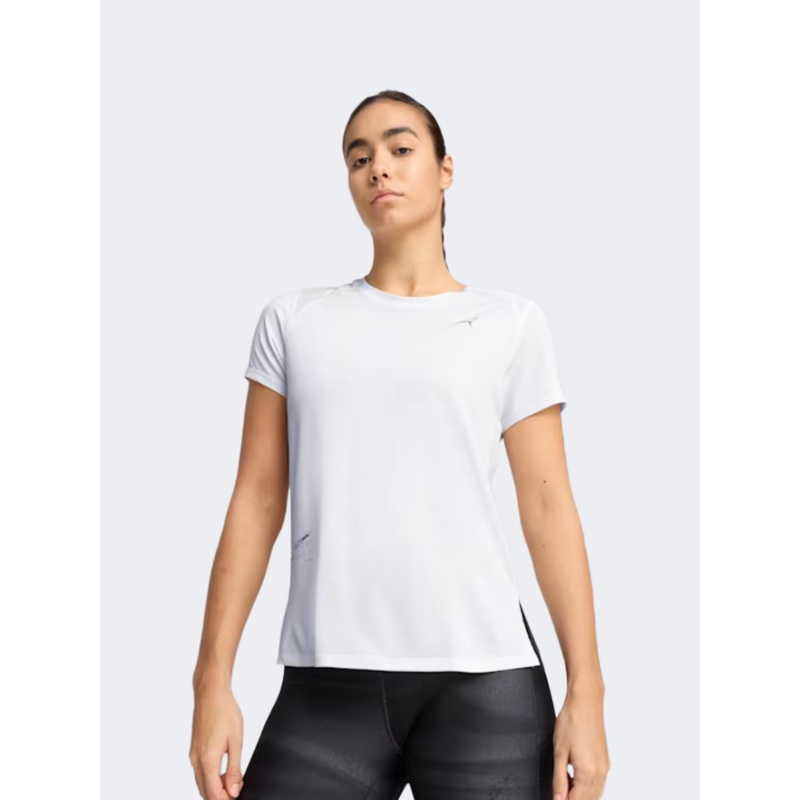 Puma Mesh Women Running T-Shirt White