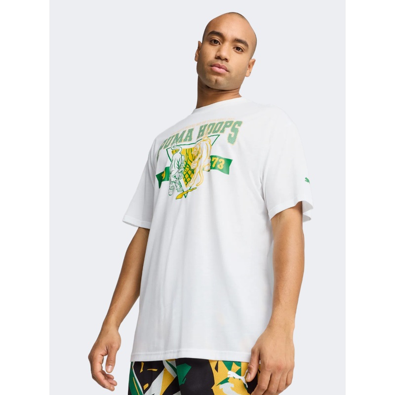 Puma Rival Rage Men Basketball T-Shirt White