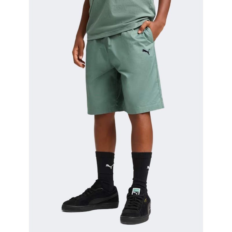 Puma Super Boys Lifestyle Short Green Moon