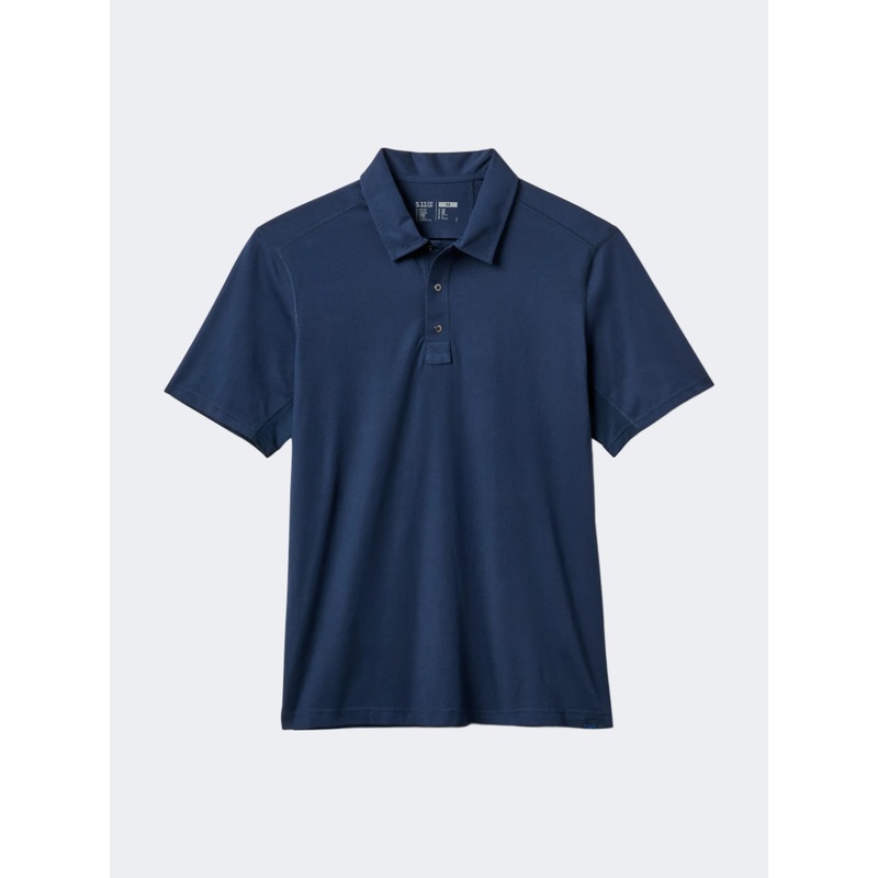 5-11 Archer Crest Men Tactical Polo Short Sleeve Pacific Navy