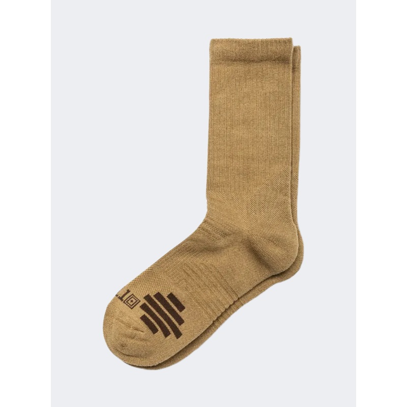 5-11 Brand Duty Ready Men Tactical Sock Coyote