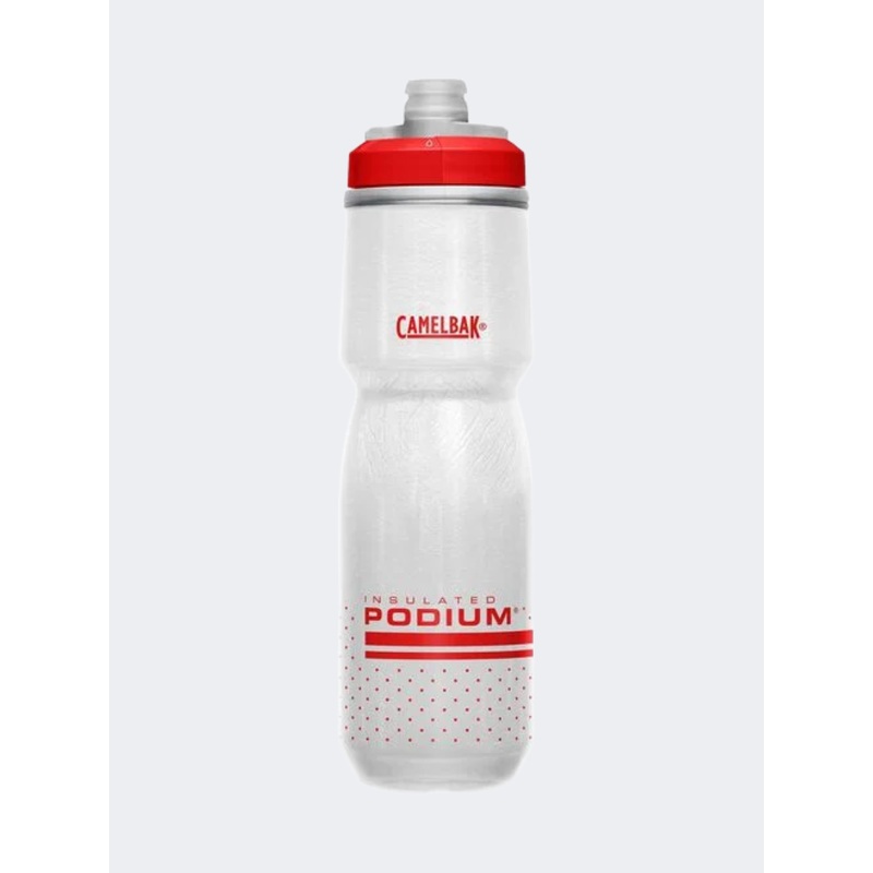 Camelbak Podium Chill 24 Oz Biking Bottle Fiery Red/White