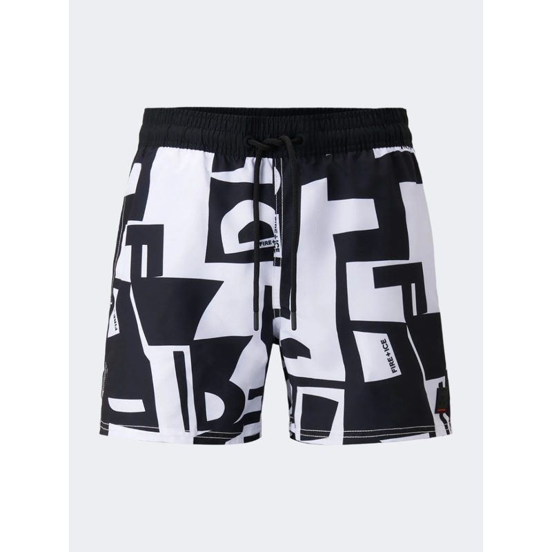 Fire And Ice Nelson Men Beach Swim Short Black