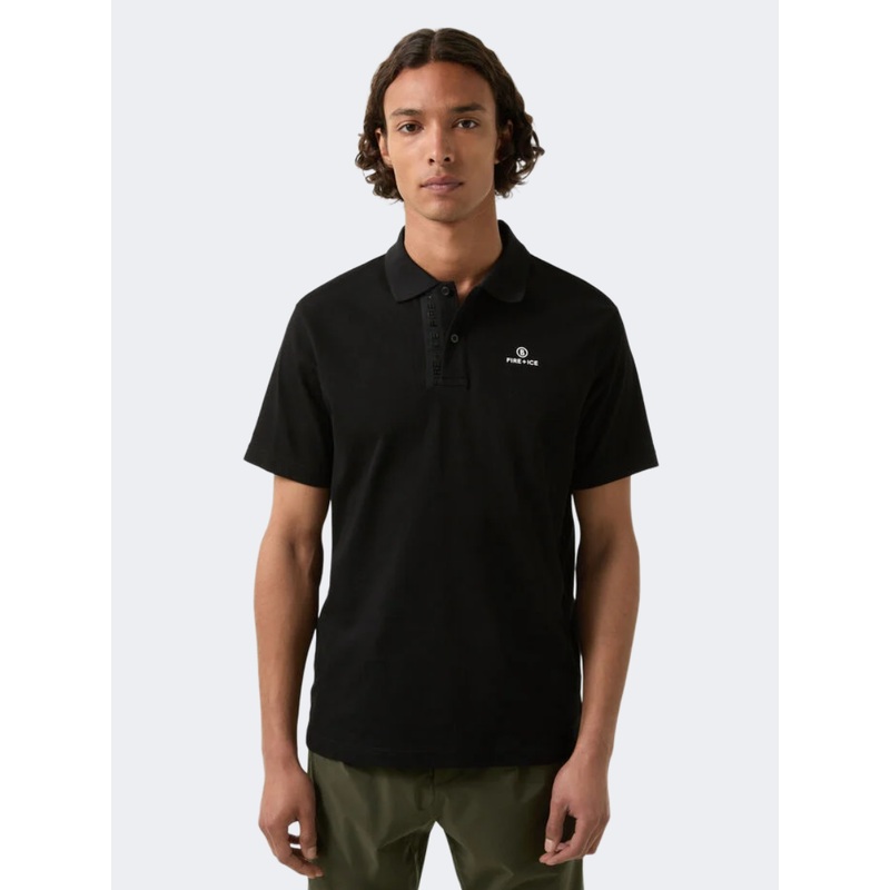 Fire And Ice Ramon4 Men Lifestyle Polo Short Sleeve Black