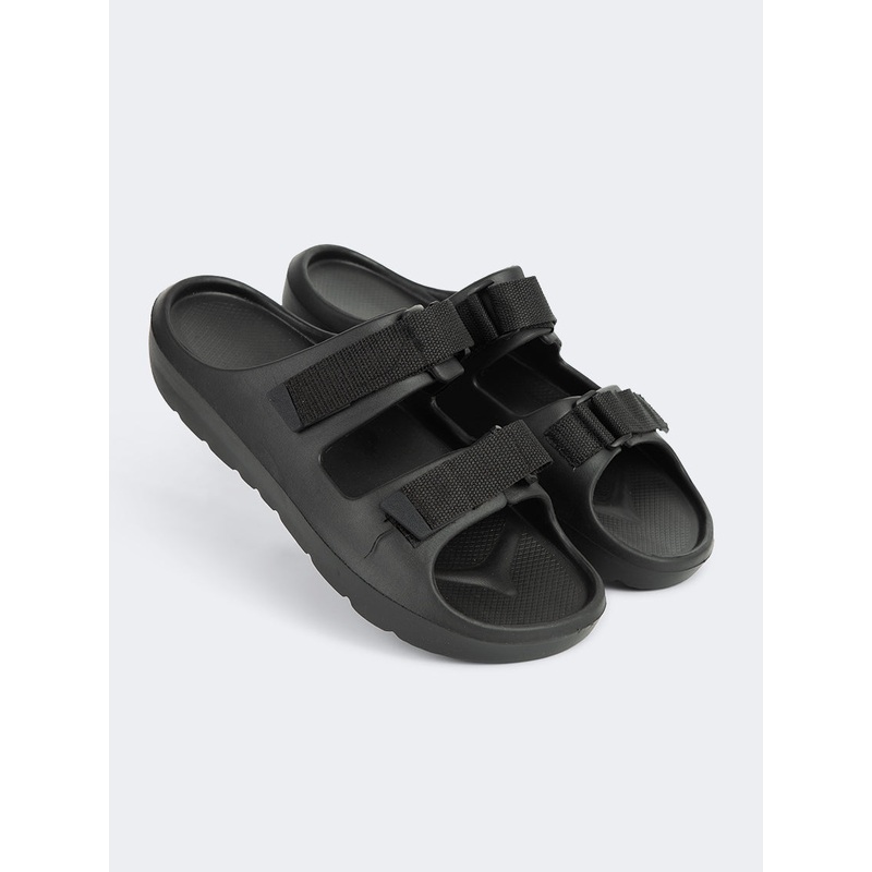 Oil And Gaz Comfortable Men Beach Slide Black