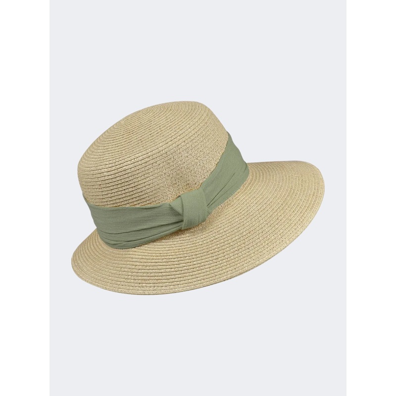 Stamion Japanese Women Beach Hat Light Olive