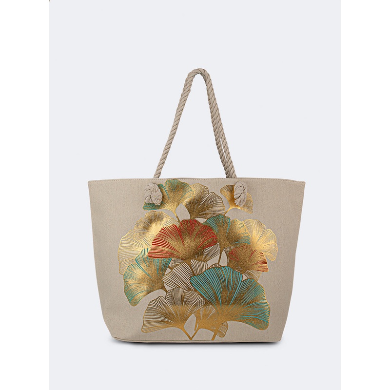 Oil And Gaz Chic Women Beach Bag White