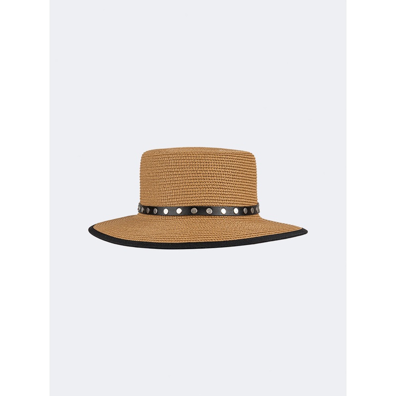 Oil And Gaz Stylish Women Beach Cordobes Hat Black/White