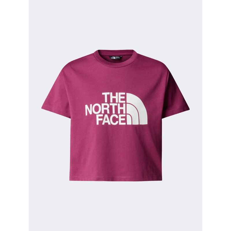 The North Face Crop Easy Girls Lifestyle T-Shirt Cyber Berry