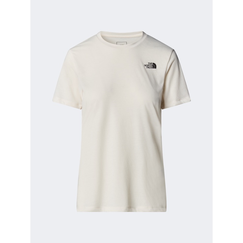 The North Face Foundation Half Dome Ca Graphic Women Lifestyle T-Shirt White Dune