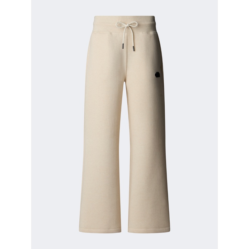 The North Face Wide Leg Women Lifestyle Pant White Dune Heather