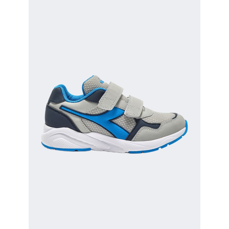 Diadora Falcon 5 Jr V Ps-Boys Running Shoes Silver/Blue