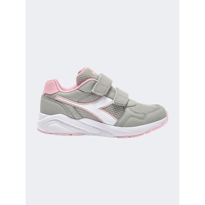 Diadora Falcon 5 Jr V Ps-Girls Running Shoes Silver/White