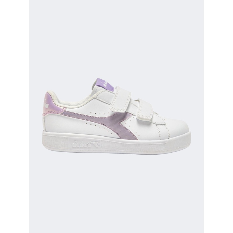 Diadora Game Ps-Girls Lifestyle Shoes White/Light Violet