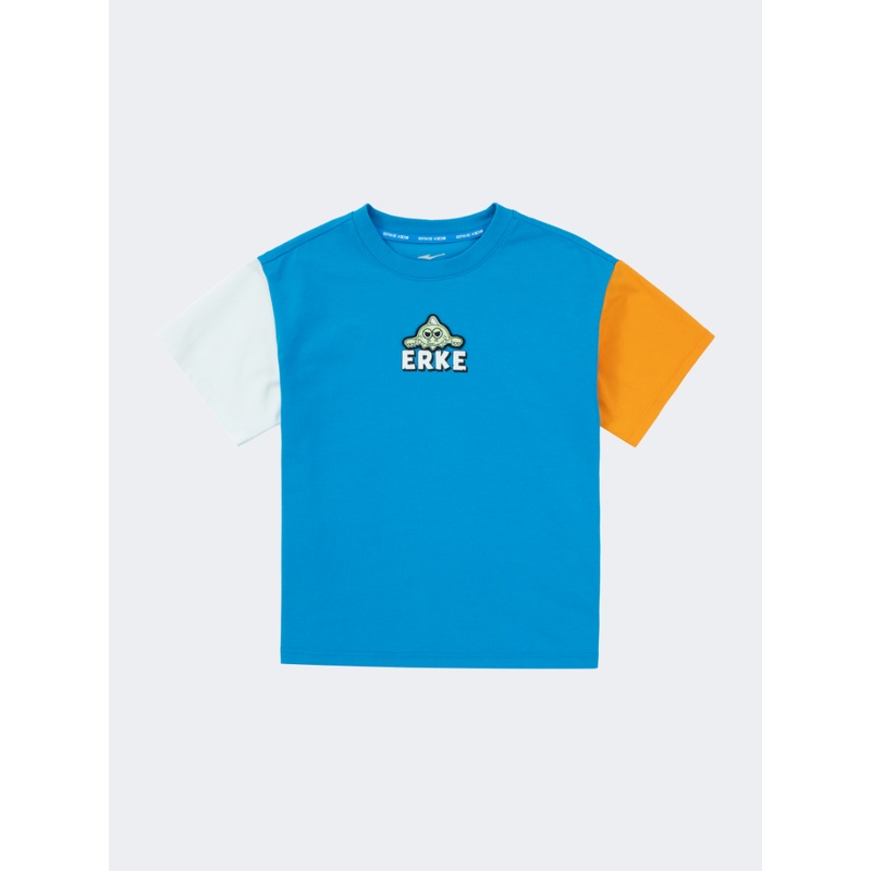 Erke Infant-Boys Lifestyle T-Shirt Blue/Orange