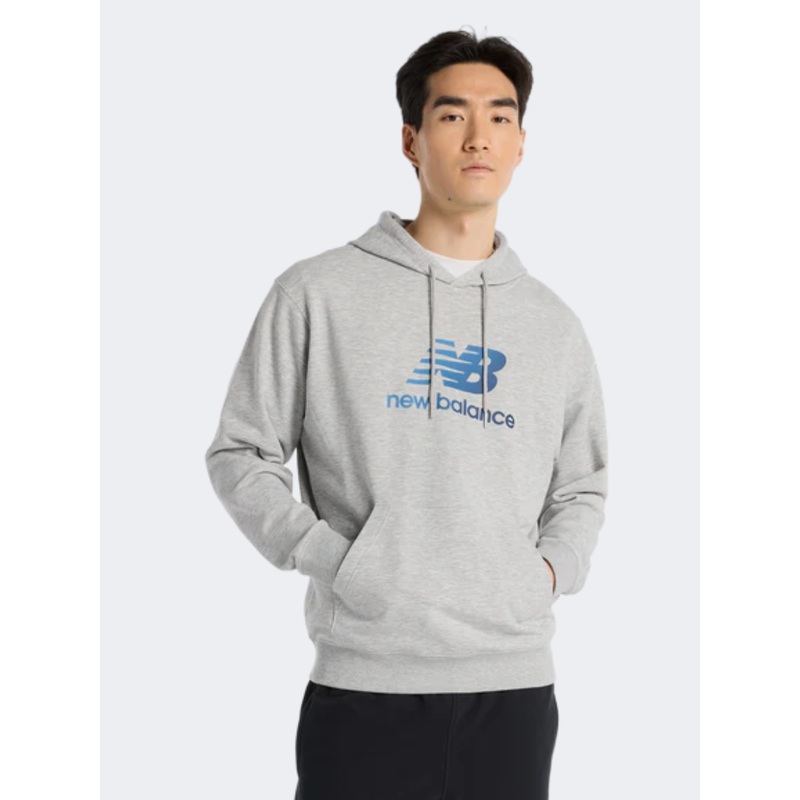 New Balance Essentials Gradient Logo Men Lifestyle Hoody Grey