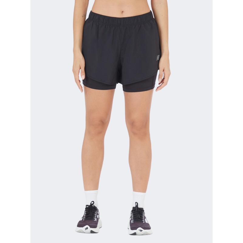 New Balance Sport 2-In-1 Women Performanc Short Black