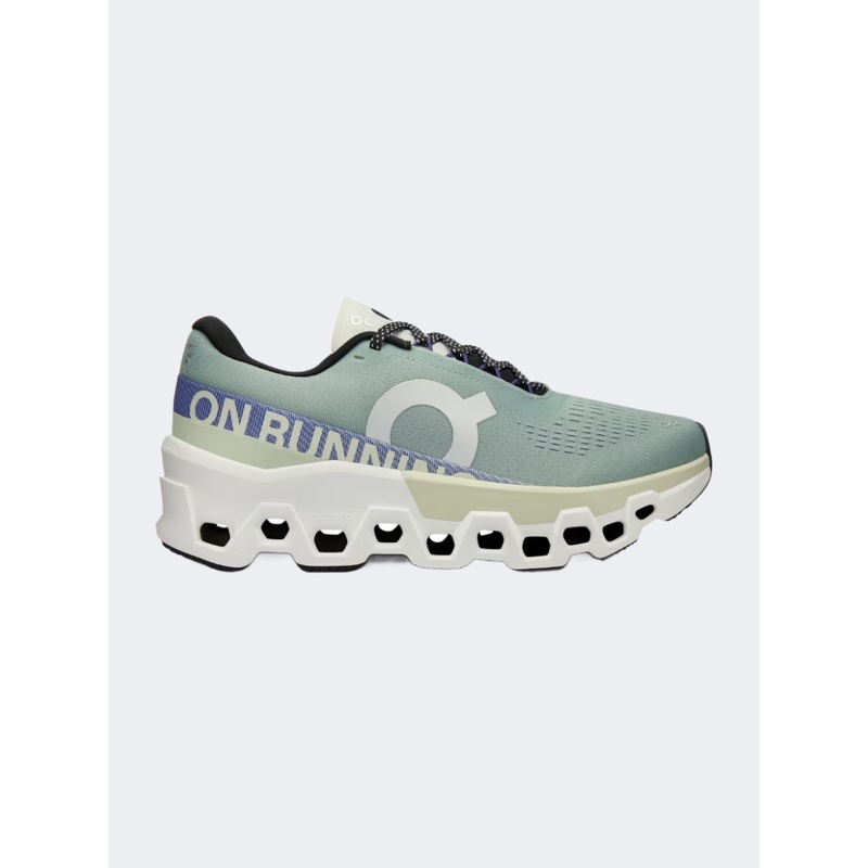 On Cloudmonster 2 Women Running Shoes Mineral/Aloe
