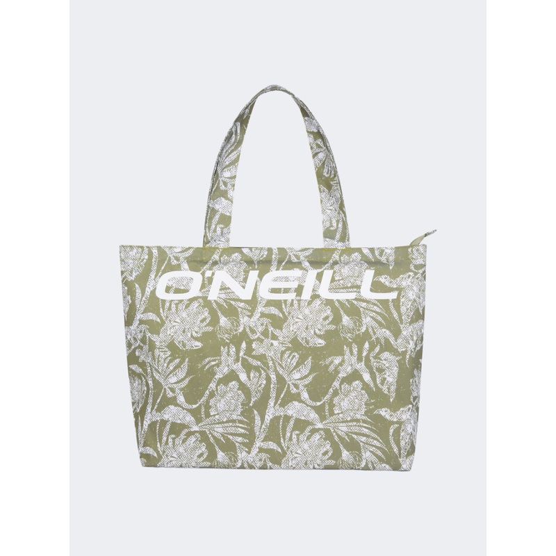 Oneill Coastal Print Tote Women Beach Bag Green