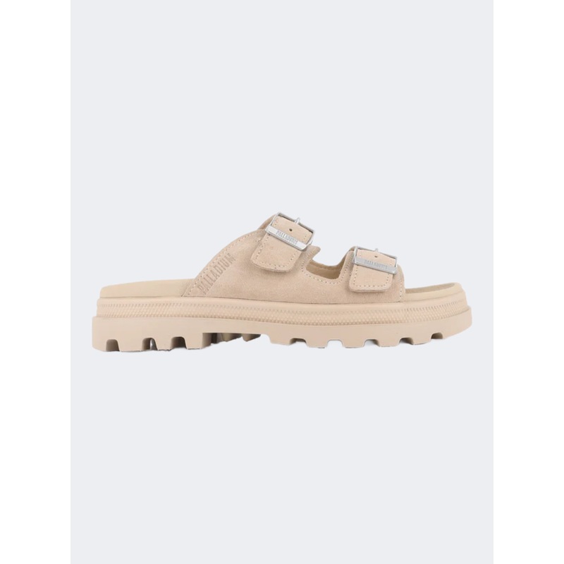 Palladium Dunelite Riviera Sde Women Lifestyle Slippers Warm Sand
