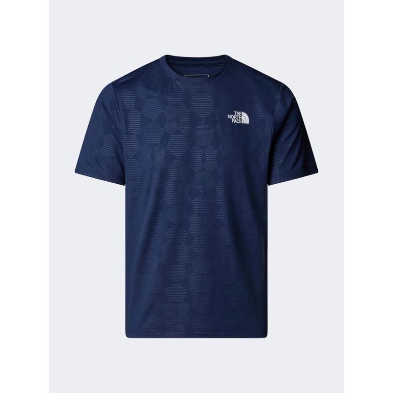 The North Face 24/7 Embossed Men Hiking T-Shirt Navy/Tent Model