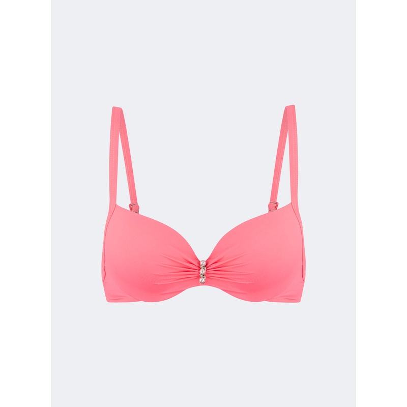 Top Ten Stylish Women Beach Bandeau Bra Coral