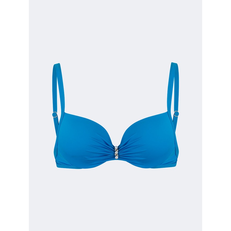 Top Ten Stylish Women Beach Bandeau Bra Royal Blue
