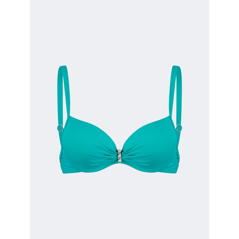 Top Ten Stylish Women Beach Bandeau Bra Turquoise