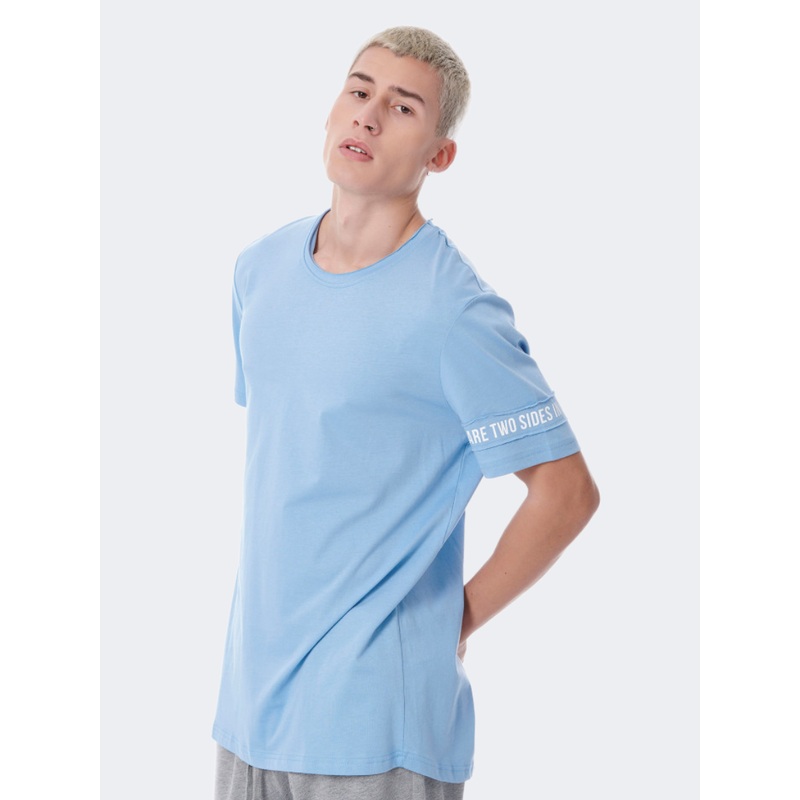 Bodytalk Two Sides Men Lifestyle T-Shirt Blue