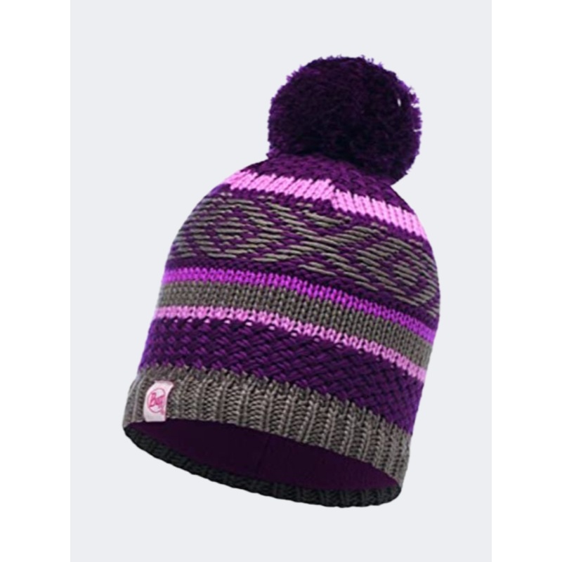 Buff Knitted And Polar Kids Lifestyle Beanie Purple