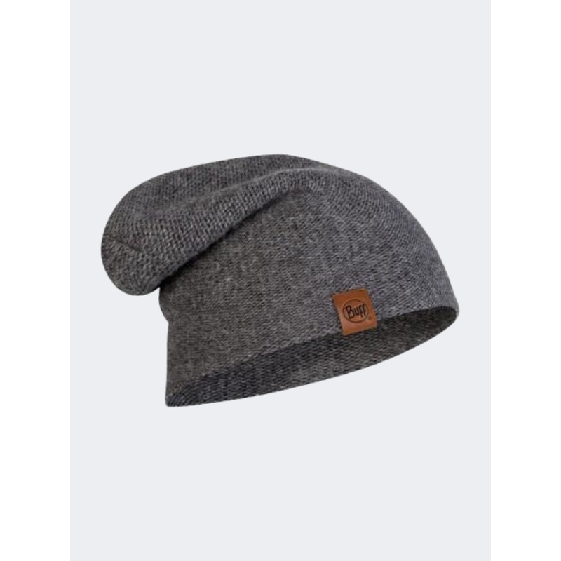 Buff Knitted Unisex Lifestyle Beanie Grey Pewter
