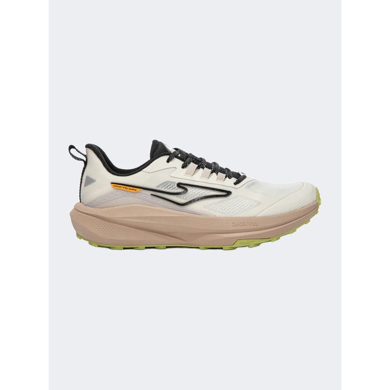 Erke Cushioning Men Running Shoescreamy White/Brown