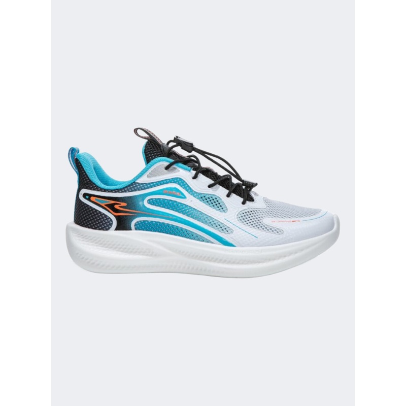 Erke Kids-Boys Running Shoes White/Blue/Black