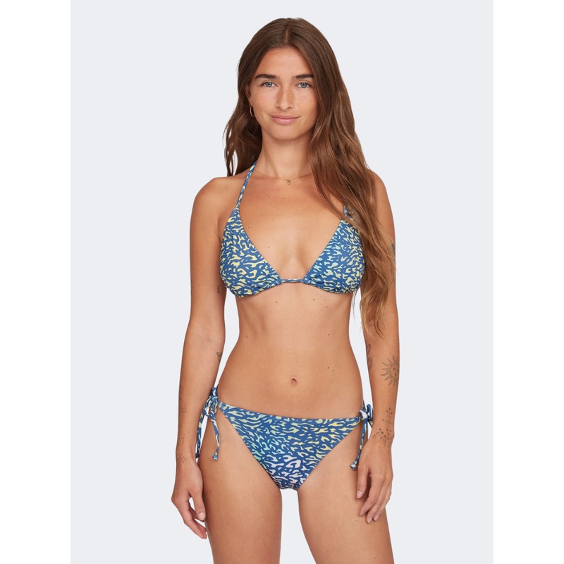 Oneill Essentials Capri Bondey Women Beach Bikini Set Yellow/Blue