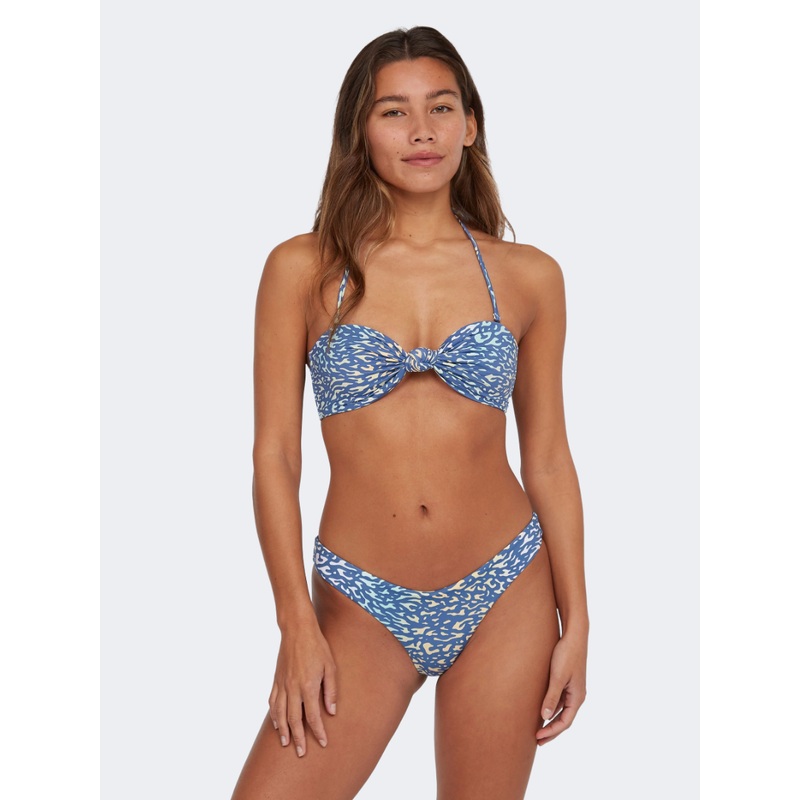 Oneill Knot Bandeau Matira Women Beach Bikini Set Yellow/Blue