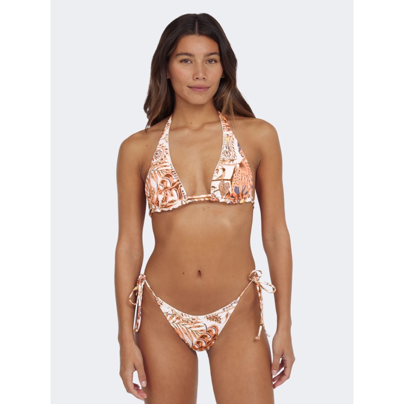Oneill Mother Maracas Crochet Women Beach Bikini Set Orange