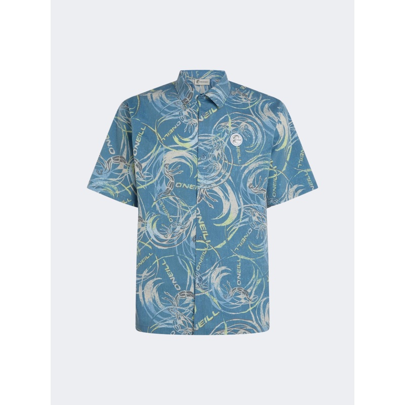 Oneill Originals  Men Beach Shirt Blue