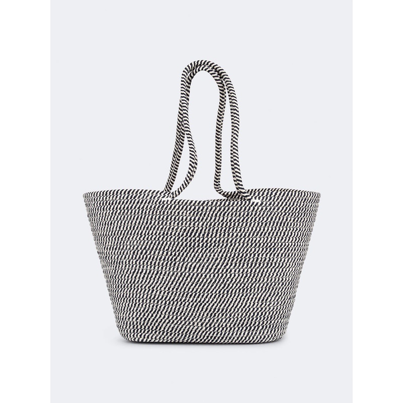 Top Ten Chic Women Beach Bag Black/White