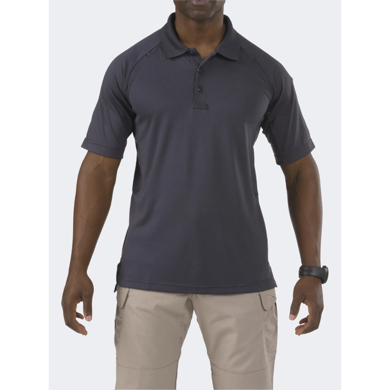 5-11 Performance Men Tactical Polo Short Sleeve Charcoal